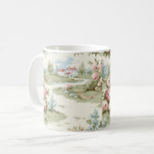 Sweet Rustic Country Zuhause Floral Landschaft Kaffeetasse (Vorderseite Links)