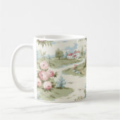 Sweet Rustic Country Zuhause Floral Landschaft Kaffeetasse (Links)