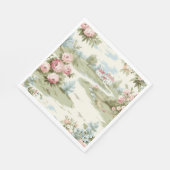 Sweet Rustic Country Zuhause Floral Landschaft Serviette (Ecke)