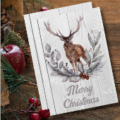 Sweet Rustic Deer Frohe Weihnachten