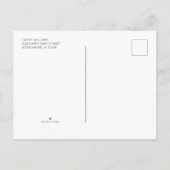 Sweet Rustic Elephant Blue Boy Baby Dusche einlade Einladungspostkarte (Rückseite)