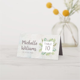 Sweet Rustic Eukalyptus Greenerity Wedding Platzkarte
