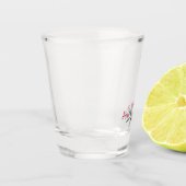Sweet Rustic Floral Motif personalizable Schnapsglas (Links)