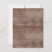 Sweet Rustic Forest Animals Baby Dusche Einladung (Rückseite)