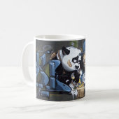 Sweet Sad Panda fand einen Buddy Kaffeetasse (Vorderseite Links)