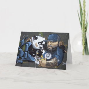 Sweet Sad Panda fand einen Buddy Karte