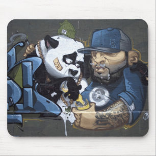 Sweet Sad Panda fand einen Buddy Mousepad