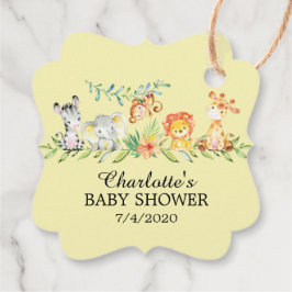 Sweet Safari Animals Baby Dusche Gefallen Tag Geschenkanhänger