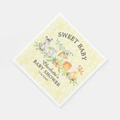 Sweet Safari Animals Baby Duschpapier Napkins Serviette (Ecke)