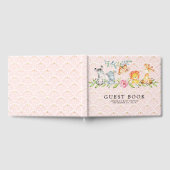 Sweet Safari Animals Baby Showbook Gästebuch (Voll)