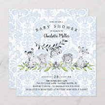 Sweet Safari Animals Boys Baby Dusche