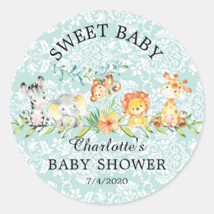 Sweet Safari Animals Sweet Baby Fevor Sticker
