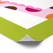 Sweet Safari Dschungel Kinderzimmer Locarno Poster (Ecke)