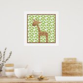 Sweet Safari Kleine Giraffe Kinderzimmer Kunst, Di Poster (Küche)