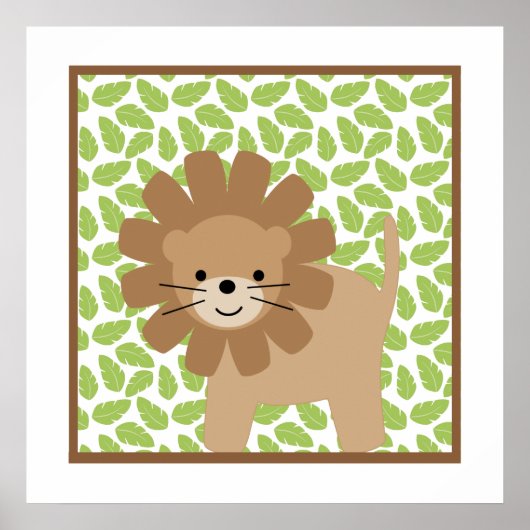 Sweet Safari Little Lion Kinderzimmer Mendrisiotto Poster (Vorne)