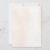 Sweet Safari Monkey Girls Babydusche Einladung (Rückseite)