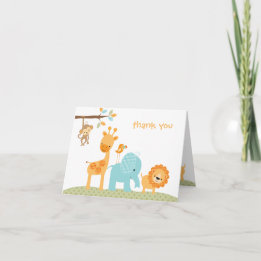 Sweet Safari Note Card Dankeskarte