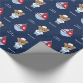 Sweet Sailor Bear Geschenkpapier (Ecke)