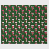 Sweet Saint Nicholas mit der Flagge Polens Geschenkpapier (Flach)