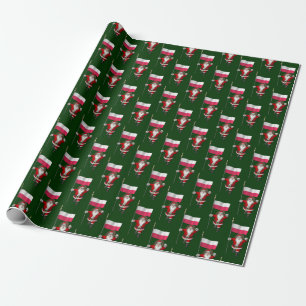 Sweet Saint Nicholas mit der Flagge Polens Geschenkpapier