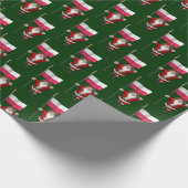 Sweet Saint Nicholas mit der Flagge Polens Geschenkpapier (Ecke)