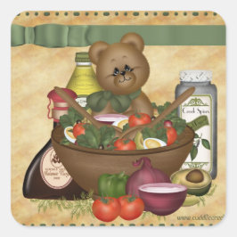 Sweet Salad Square Sticker