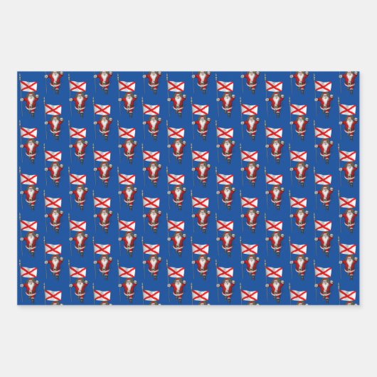 Sweet Santa Claus besucht Alabama Geschenkpapier Set (Vorderseite 2)