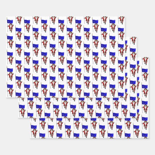 Sweet Santa Claus besucht Alaska Geschenkpapier Set (Set)