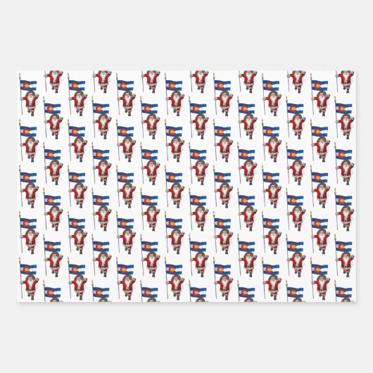 Sweet Santa Claus besucht Colorado Geschenkpapier Set (Vorderseite 2)