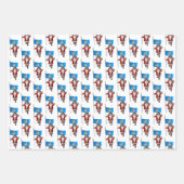Sweet Santa Claus besucht Connecticut Geschenkpapier Set (Vorderseite)