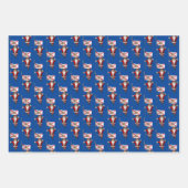 Sweet Santa Claus besucht Florida Geschenkpapier Set (Vorderseite)