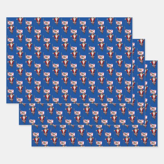Sweet Santa Claus besucht Florida Geschenkpapier Set (Set)