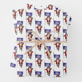 Sweet Santa Claus besucht Louisiana Geschenkpapier Set (Beispiel)