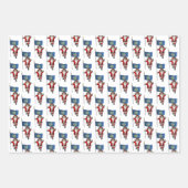 Sweet Santa Claus besucht Nebraska Geschenkpapier Set (Vorderseite 2)