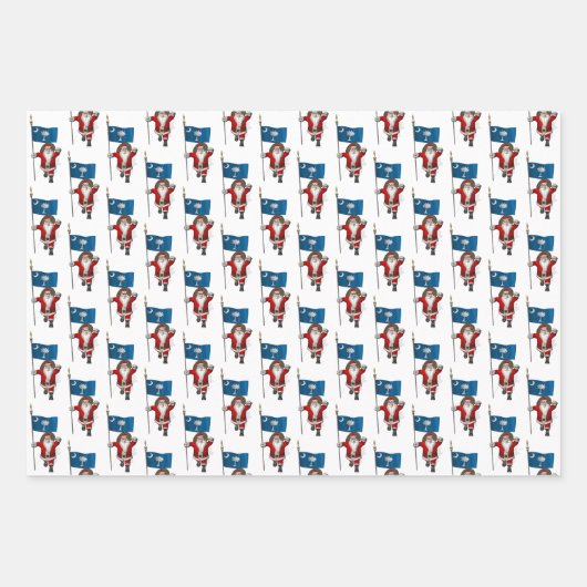 Sweet Santa Claus besucht South Carolina Geschenkpapier Set (Vorderseite 3)