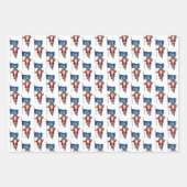 Sweet Santa Claus besucht Staat New York Geschenkpapier Set (Vorderseite)