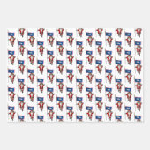 Sweet Santa Claus besucht Wyoming Geschenkpapier Set (Vorderseite)