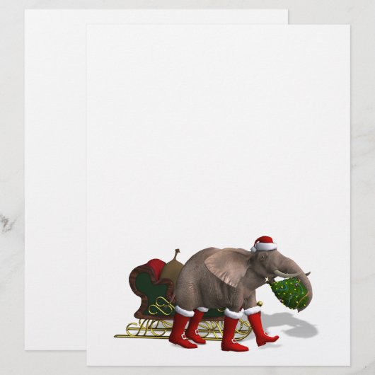 Sweet Santa Claus Elephant (Vorne/Hinten)