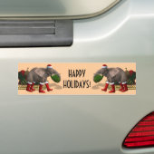 Sweet Santa Claus Elephant Autoaufkleber (Auf Auto)