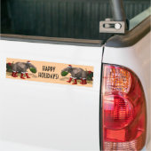 Sweet Santa Claus Elephant Autoaufkleber (Auf Lkw)