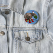 Sweet Santa Claus Elephant Button (Beispiel)