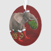 Sweet Santa Claus Elephant Ornament (Vorderseite)