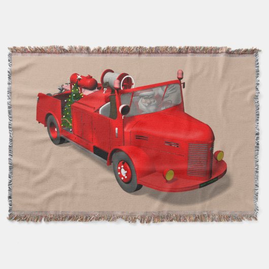 Sweet Santa Claus in Fire Motor Decke (Vorderseite)