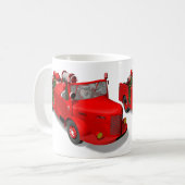 Sweet Santa Claus in Fire Motor Kaffeetasse (Vorderseite Links)