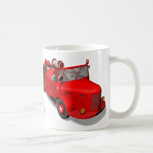 Sweet Santa Claus in Fire Motor Kaffeetasse (Rechts)