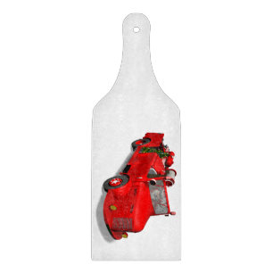 Sweet Santa Claus in Fire Motor Schneidebrett