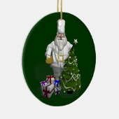 Sweet Santa Claus Koch Keramik Ornament (Rechts)