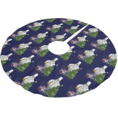 Sweet Santa Claus Koch Polyester Weihnachtsbaumdecke (Schrägansicht)