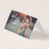 Sweet Santa Claus kommt mit Script Foto Mini Card (Vorderseite)