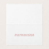 Sweet Santa Claus kommt mit Script Foto Mini Card (Innenseite Aufgefaltet)